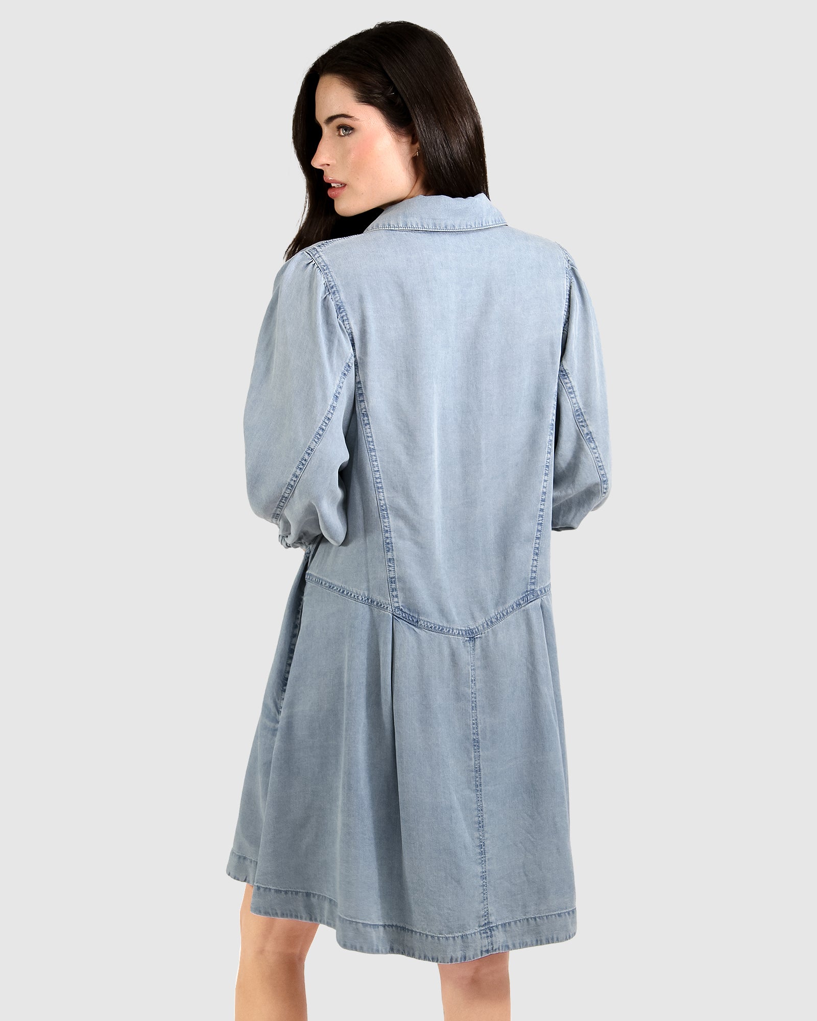 Supercut Denim Dress - Mid Denim Belle & Bloom Supercut Denim Dress - Mid Denim Belle & Bloom
