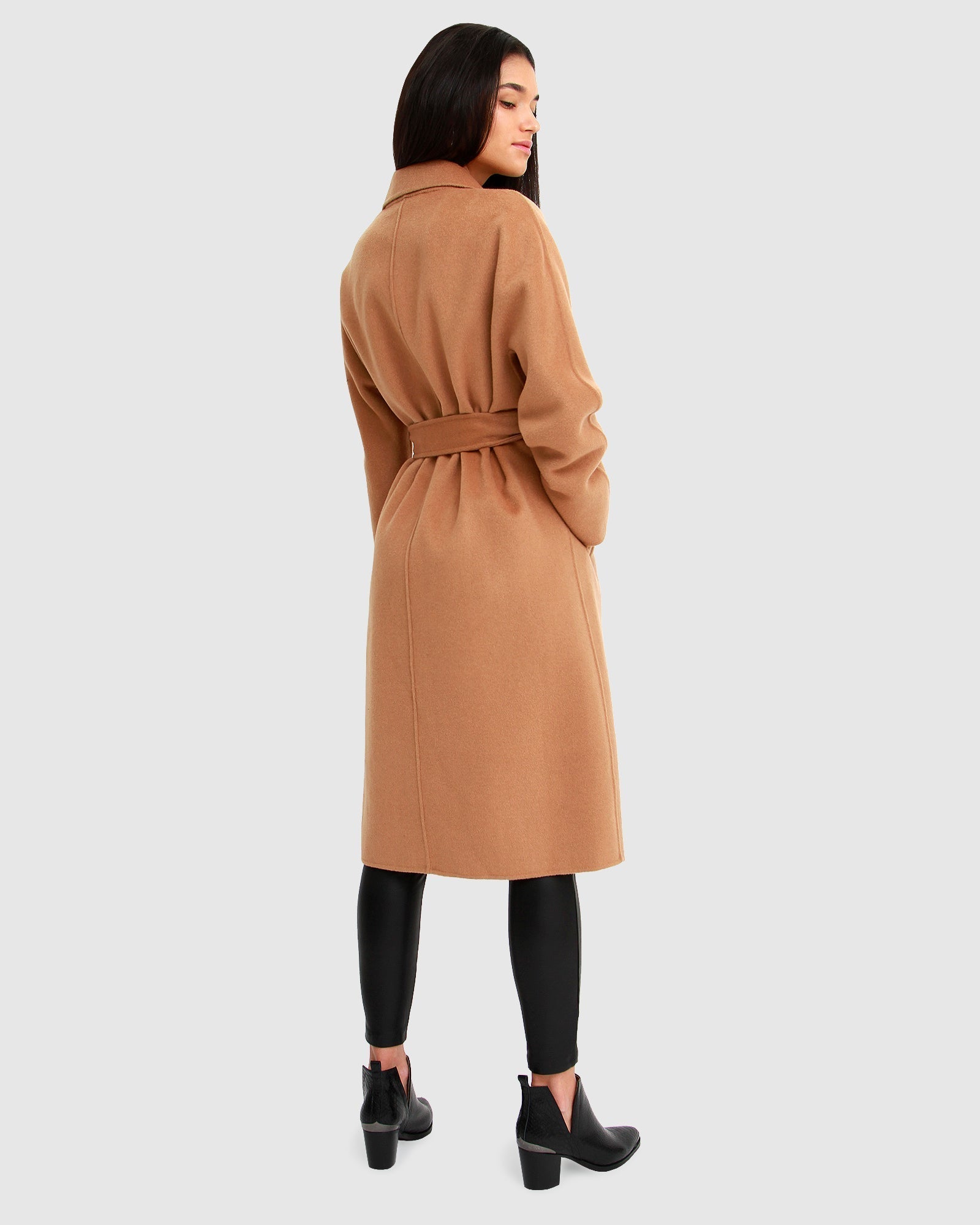 Mango tie waist coat in camel sales