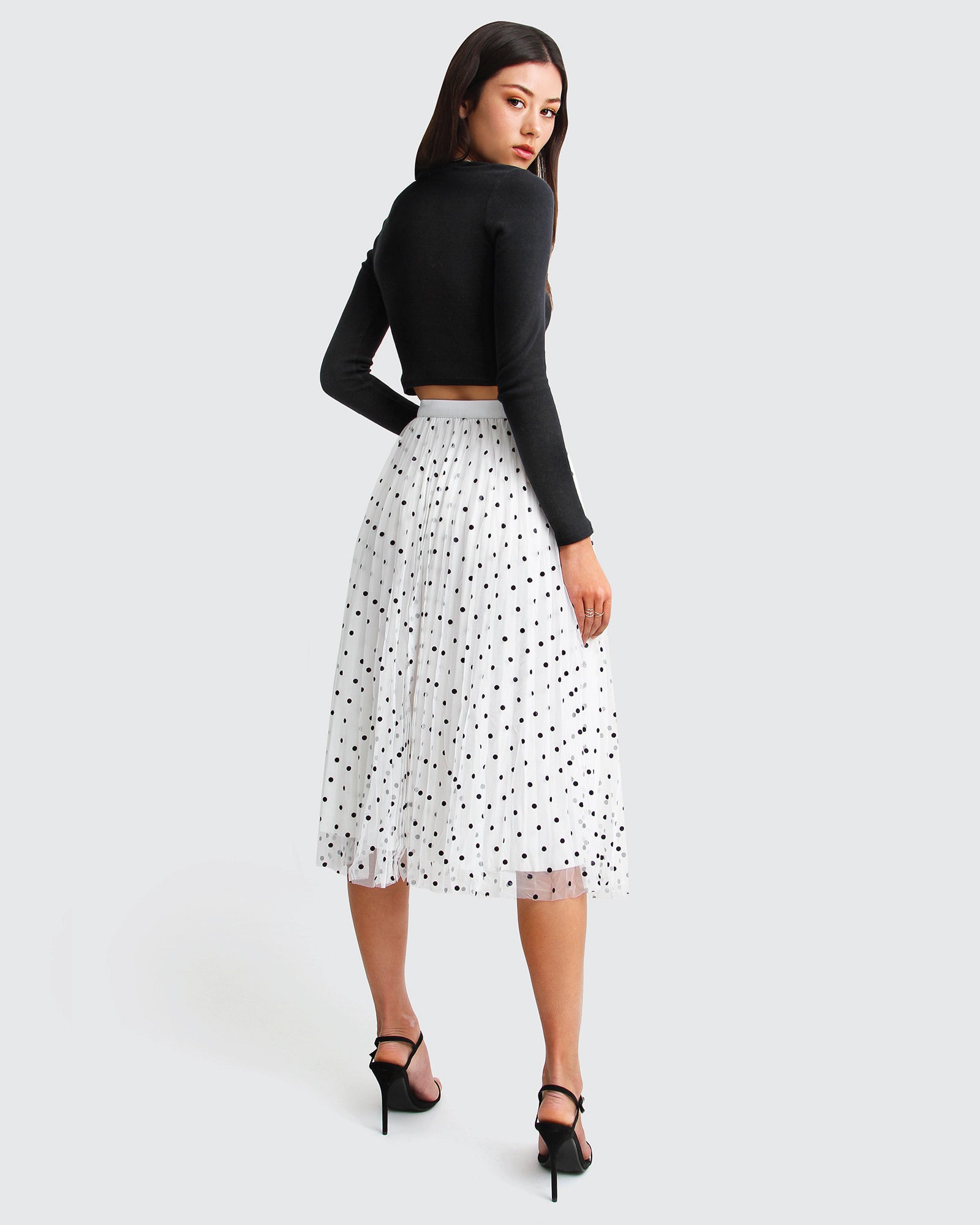 Mixed Feeling Reversible Skirt White