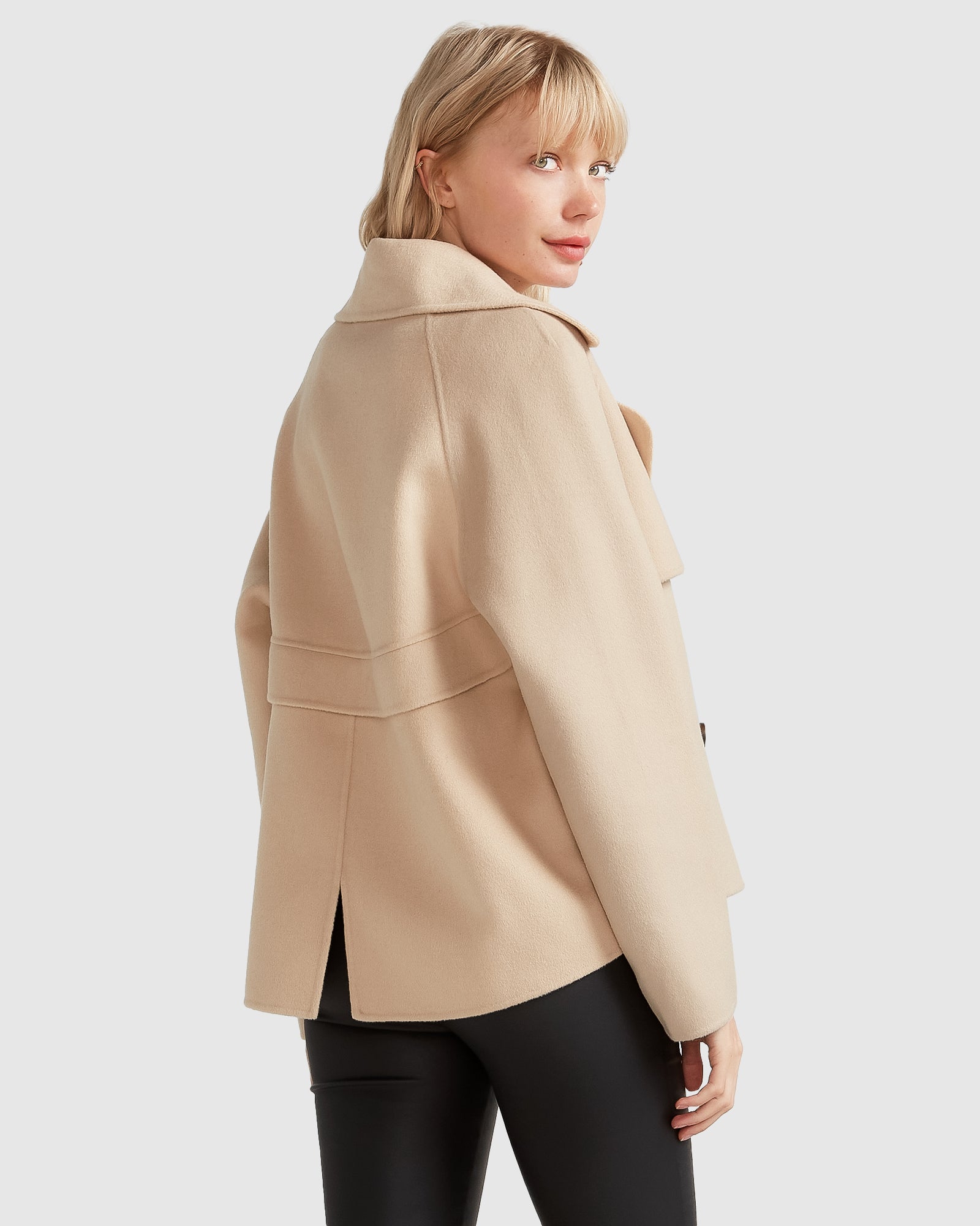 I m Yours Wool Blend Peacoat Pale Oat Belle Bloom