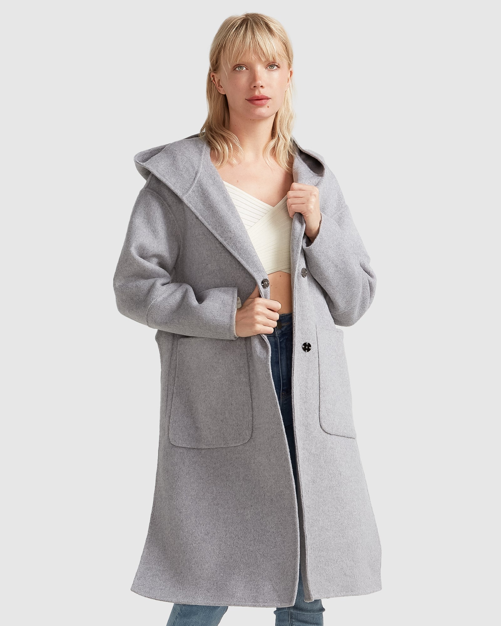 Next ladies grey sale coat