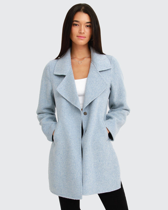 Ex-Boyfriend Wool Blend Jacket - Light Blue