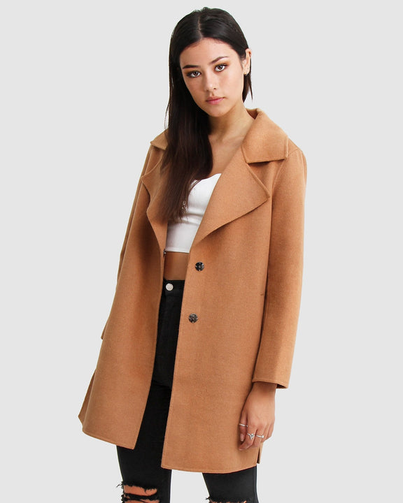 Ex-Boyfriend Wool Blend Jacket - Camel