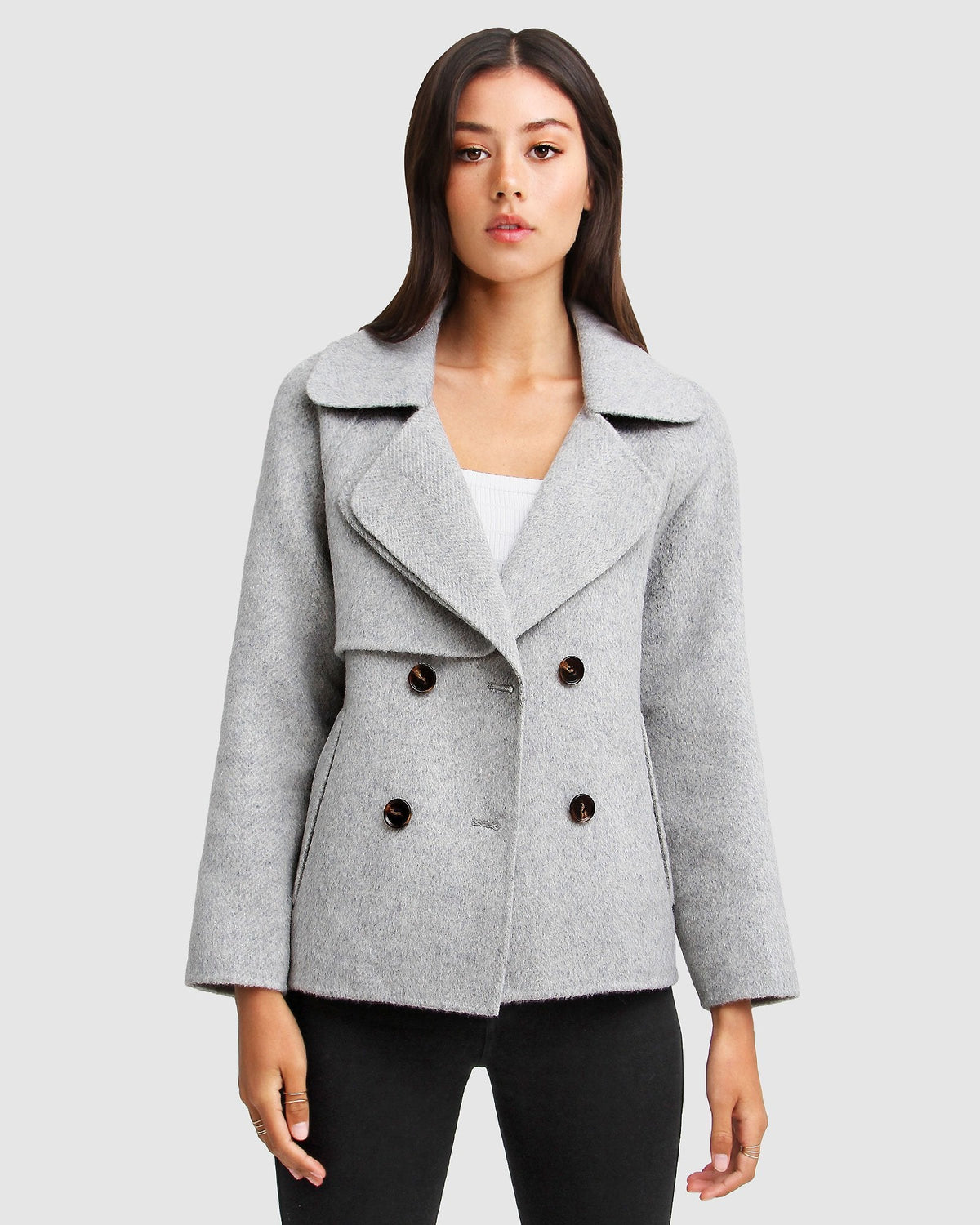 Im Yours Wool Blend Peacoat