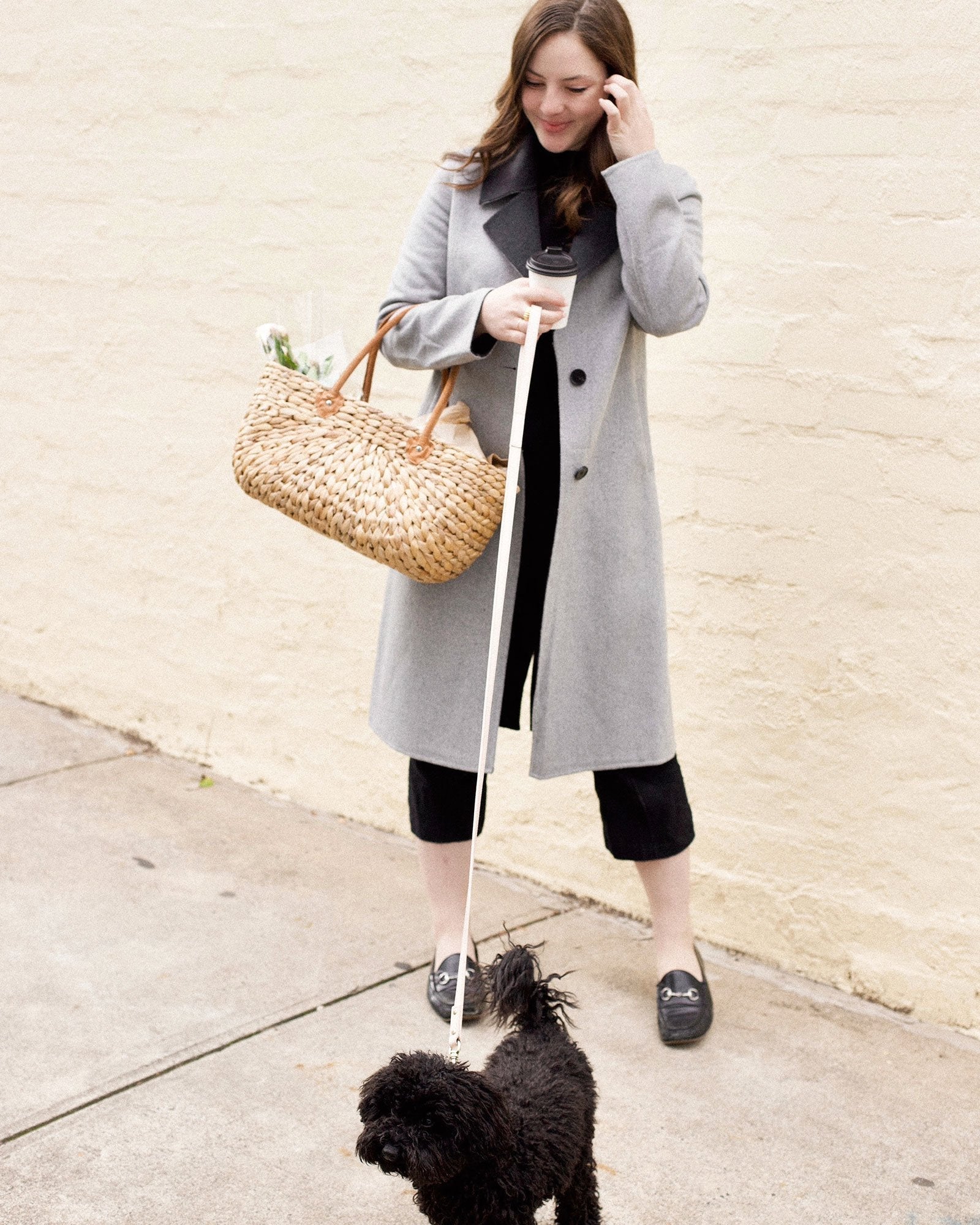 Lexington Two Tone Wool Blend Coat Grey Belle Bloom