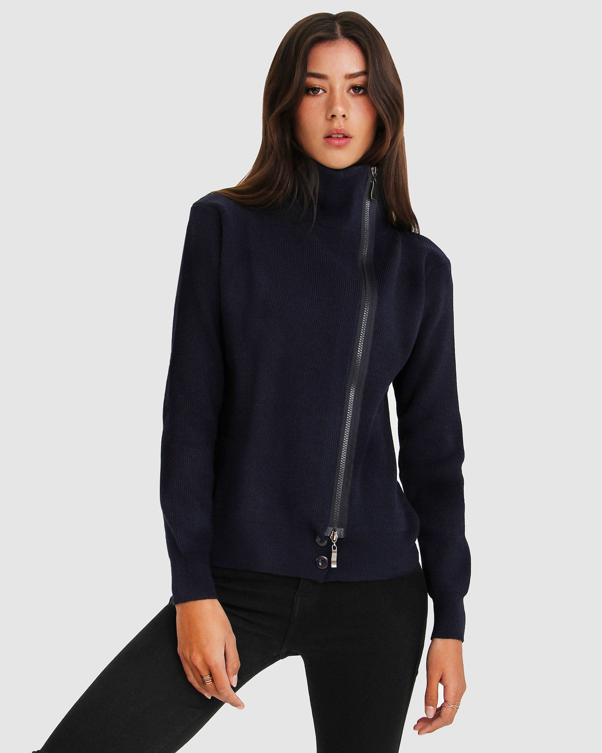 Brothers Zip Front Jumper