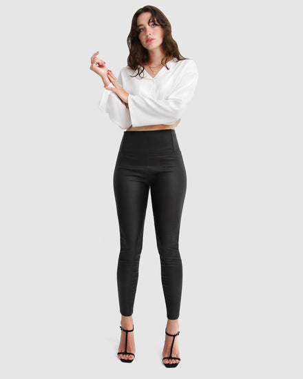 City Slicker Coated Legging - Black