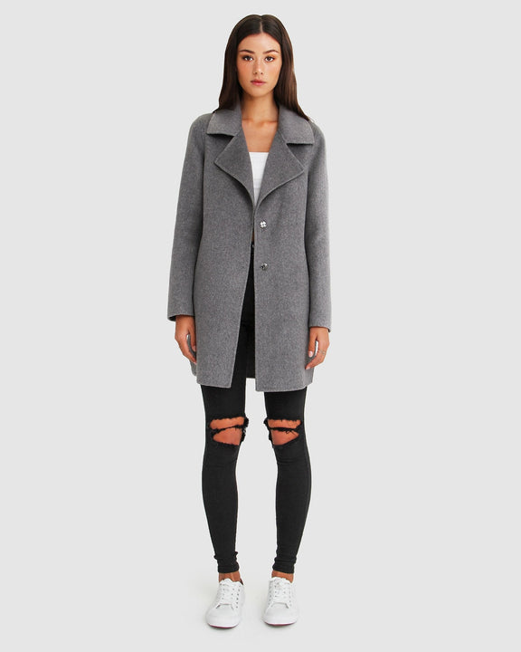 Ex-Boyfriend Wool Blend Jacket - Dark Grey