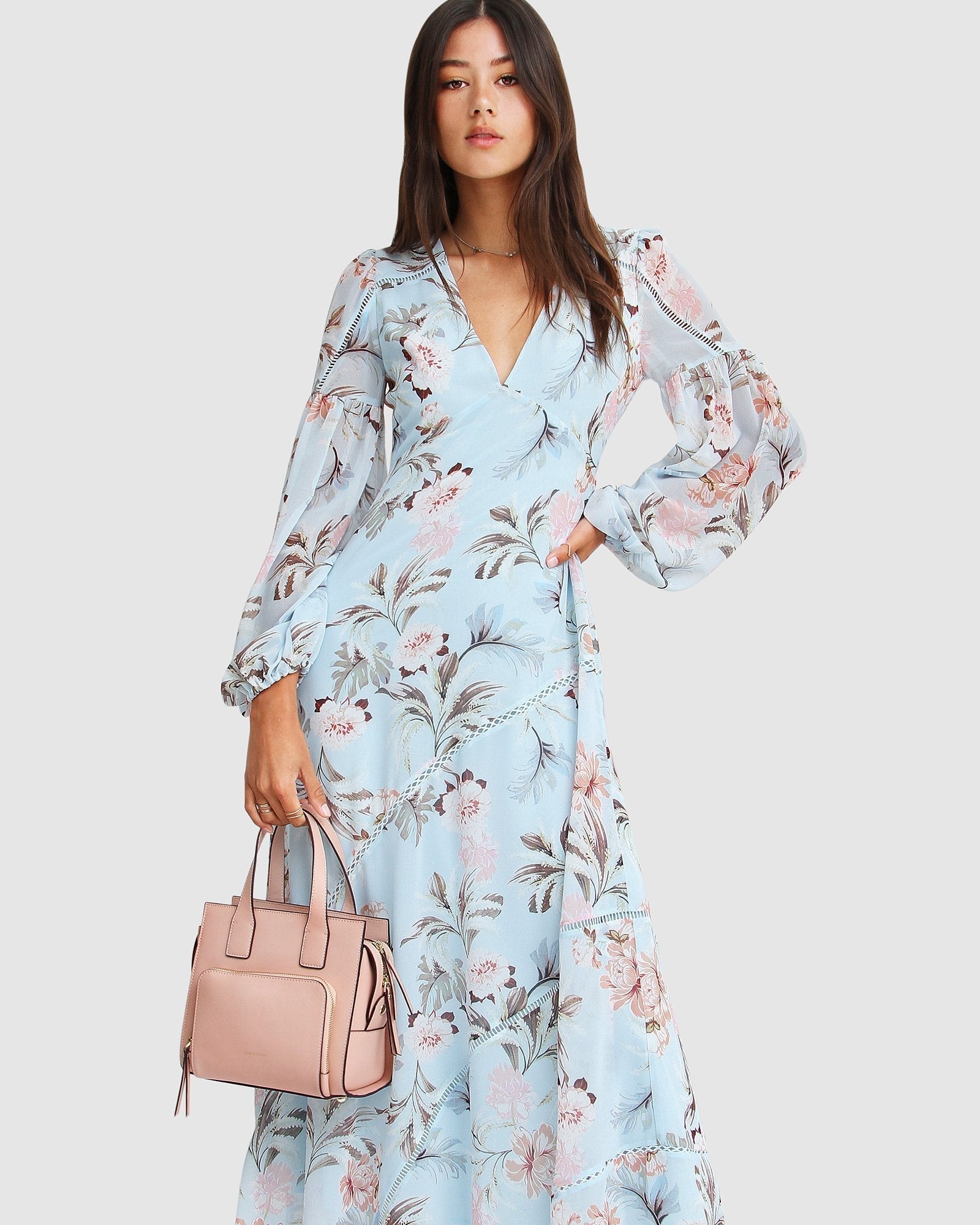 Belle & Bloom In Your Dreams Maxi Dress - Light Blue - Blue - L Belle & Bloom In Your Dreams Maxi Dress - Light Blue - Blue - L
